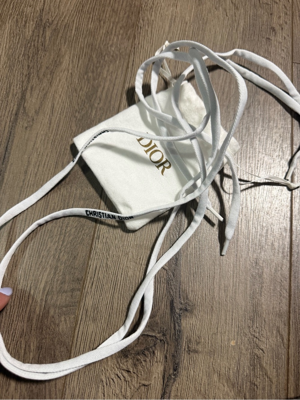 Dior White Branded Laces